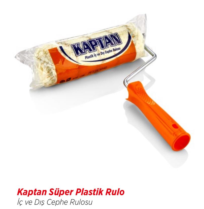 KAPTAN SÜPER PLASTİK İÇ VE DIŞ CEPHE RULOSU 25CM