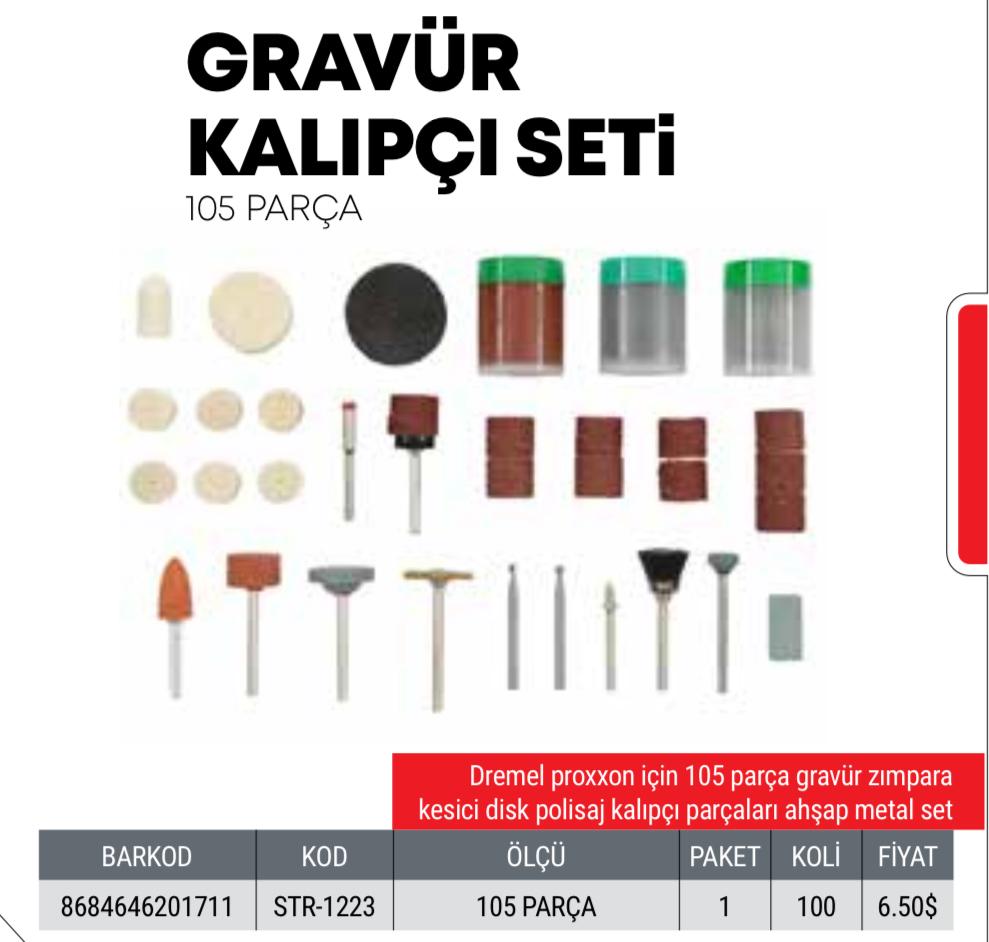 GRAVÜR KALIPÇI SETİ 105 PCS