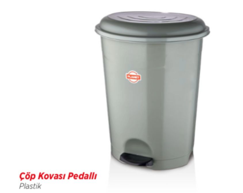 ÇÖP KOVASI PEDALLI PLASTİK 50LT