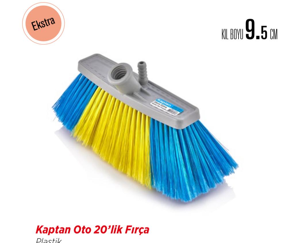 KAPTAN PLASTİK OTO 20'LİK FIRÇA 