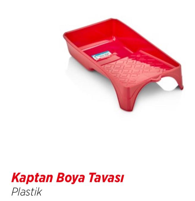 KAPTAN BOYA TAVASI PLASTİK KÜÇÜK 15X27