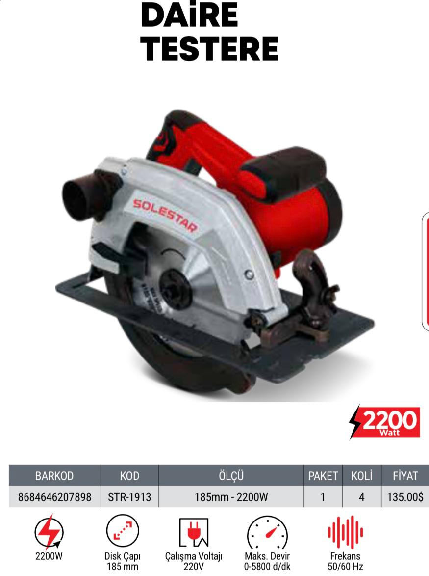DAİRE TESTERE  185MX2200WT STAR