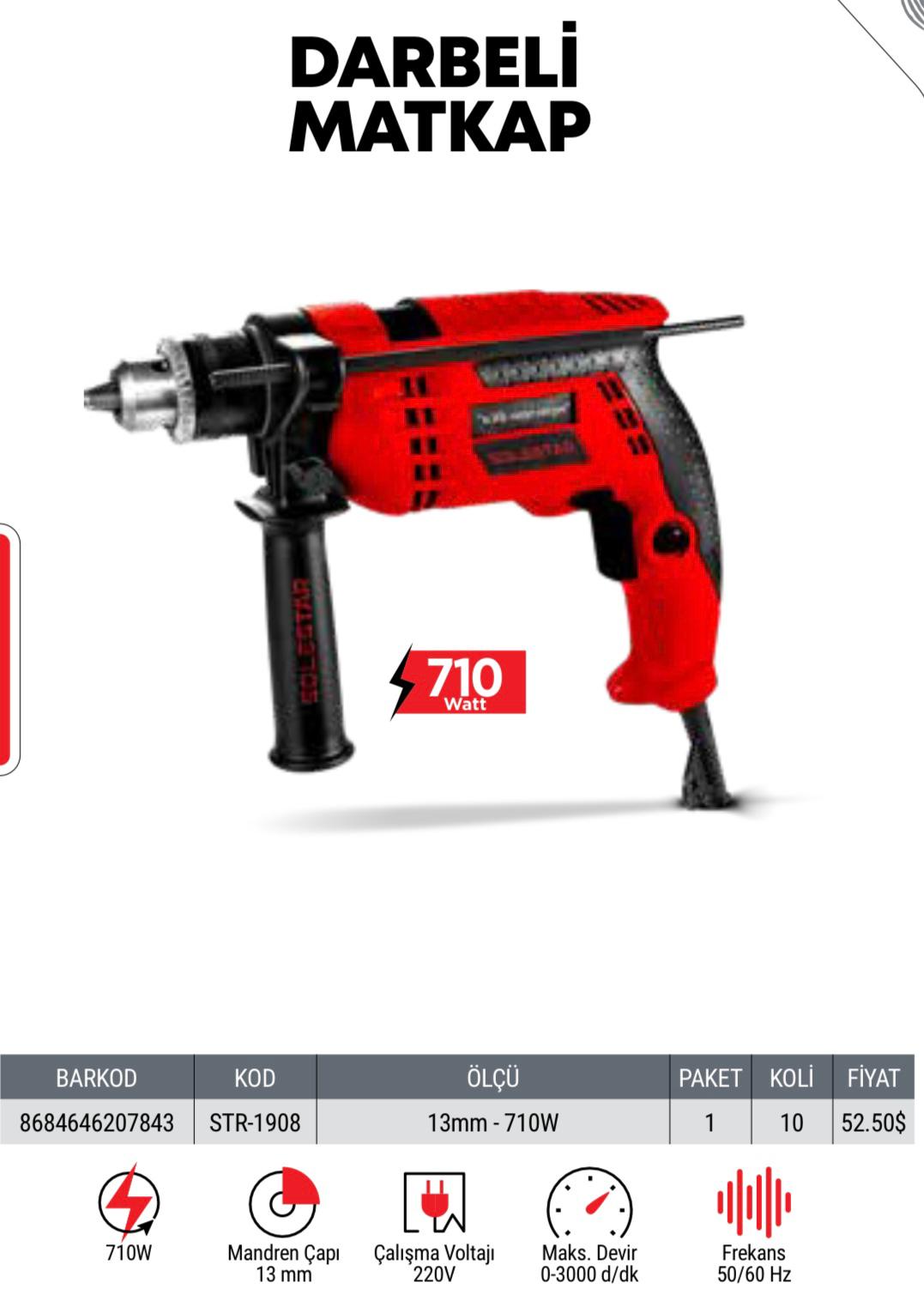 DARBELİ MATKAP 710W STAR