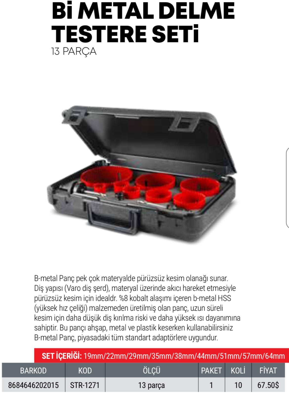 Bİ METAL DELME SETİ 13PCS