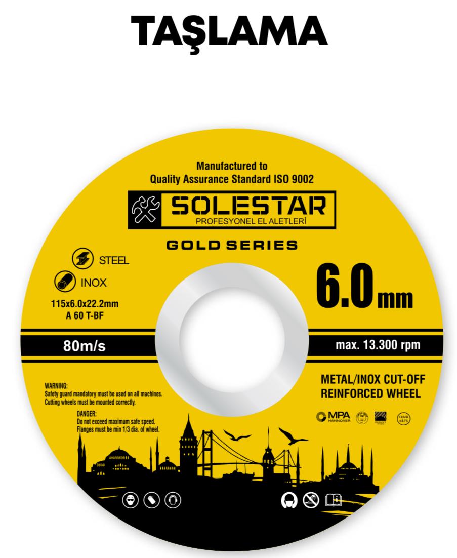 METAL TAŞLAMA 230X6 STAR